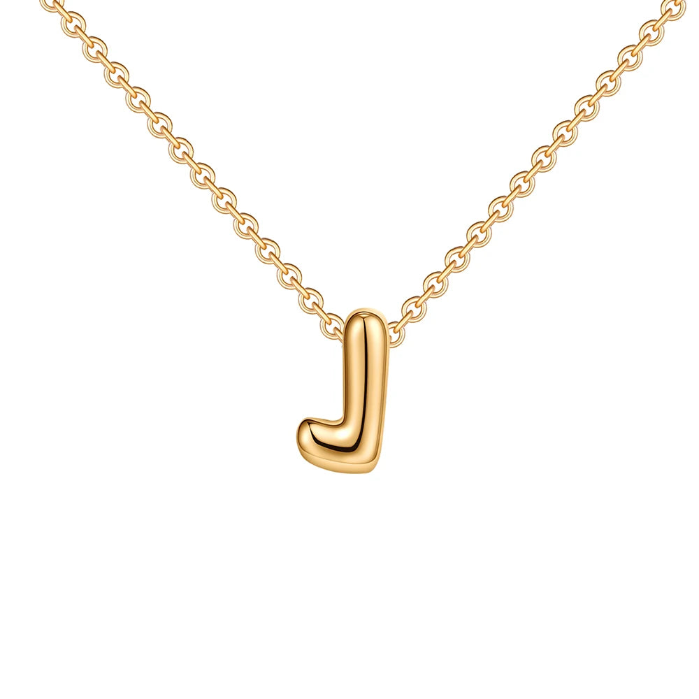 Mini Bubble Letter Necklace