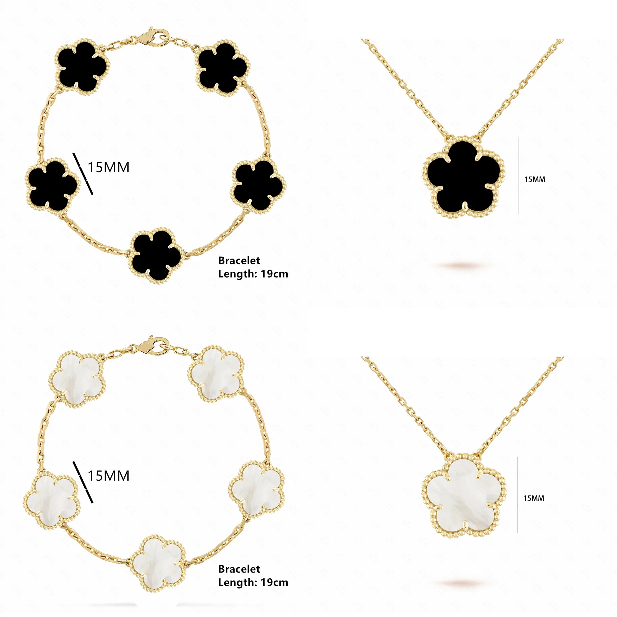 Natural Shell Flower Set – Necklace & Bracelet