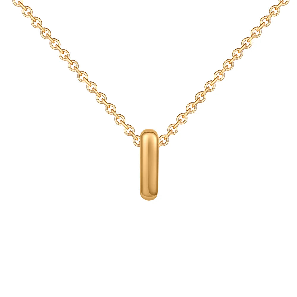 Mini Bubble Letter Necklace