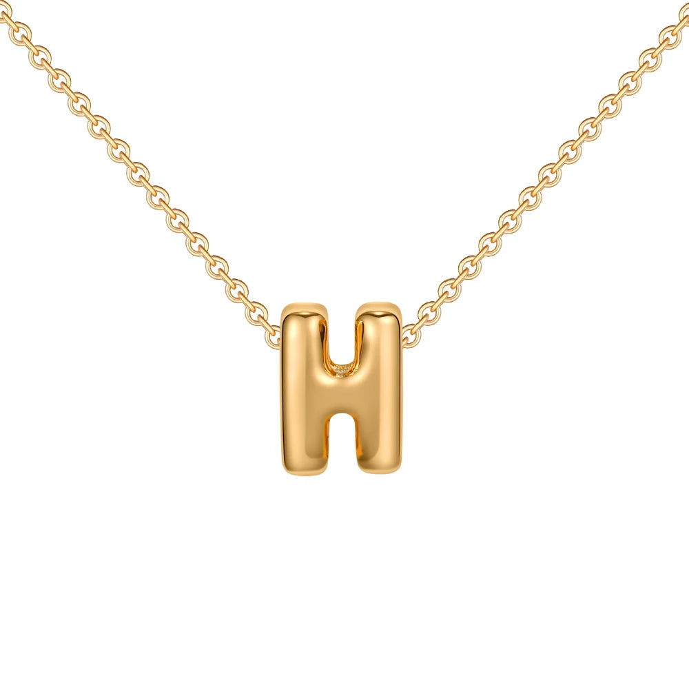 Mini Bubble Letter Necklace