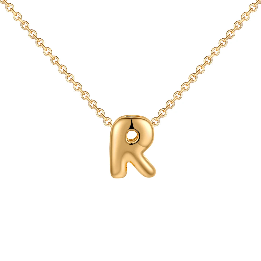Mini Bubble Letter Necklace