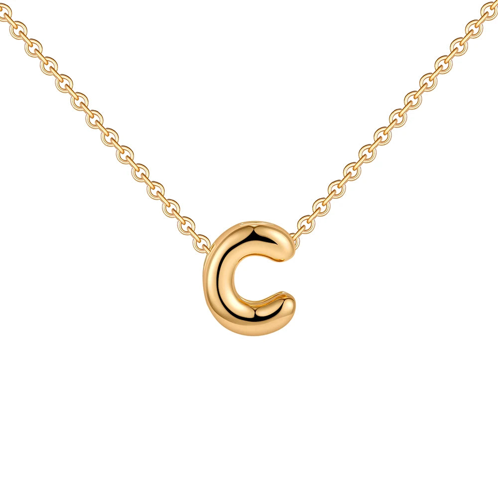 Mini Bubble Letter Necklace