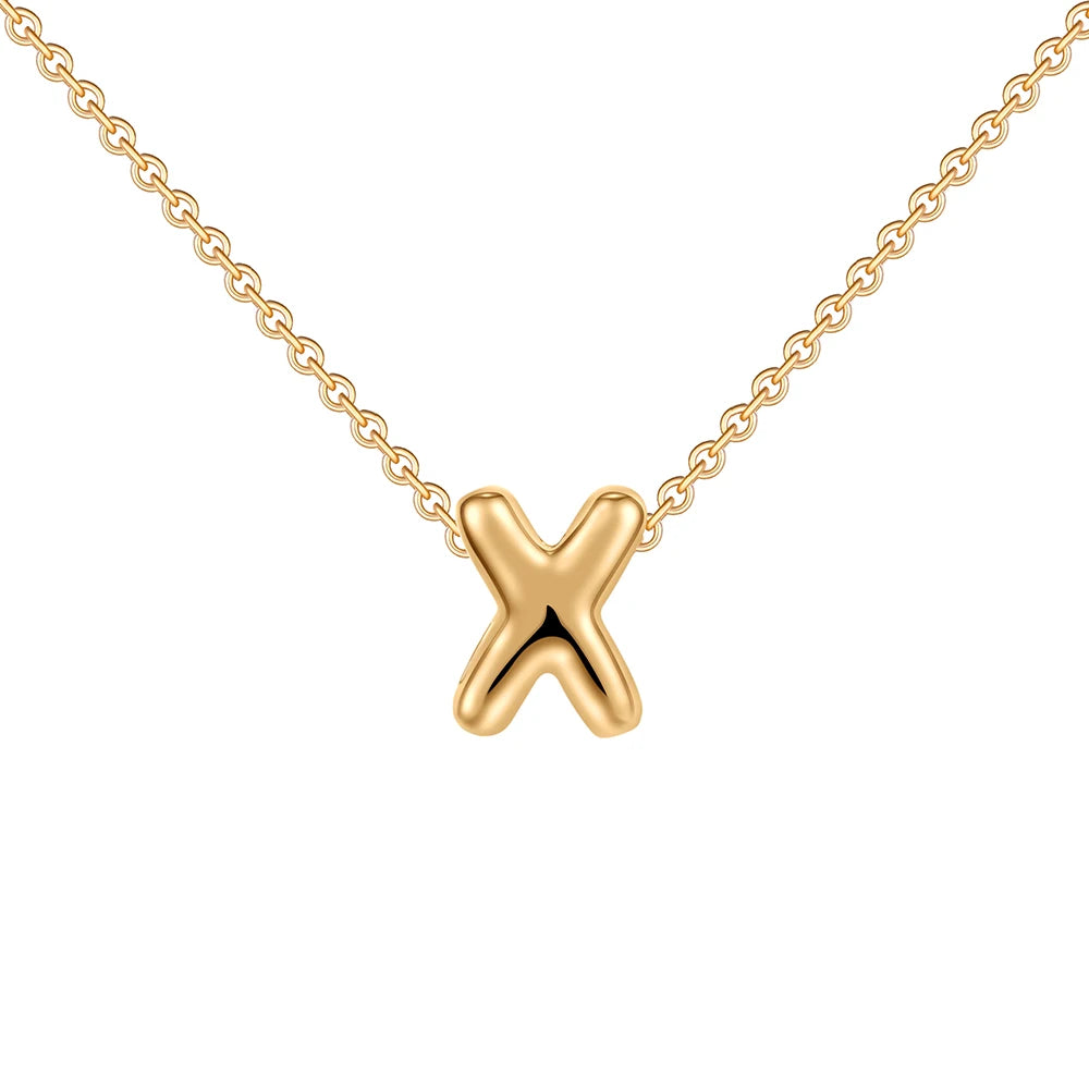 Mini Bubble Letter Necklace