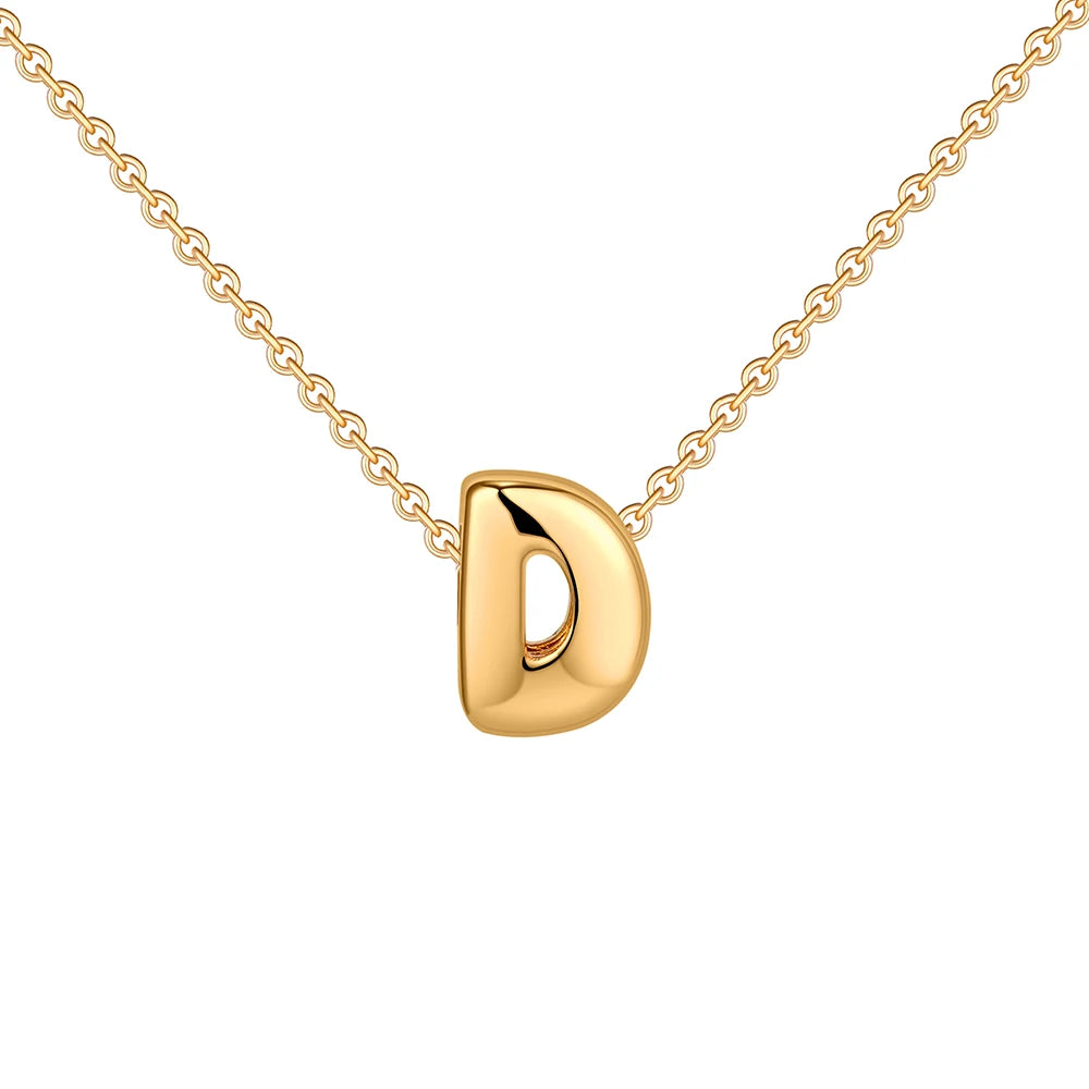 Mini Bubble Letter Necklace