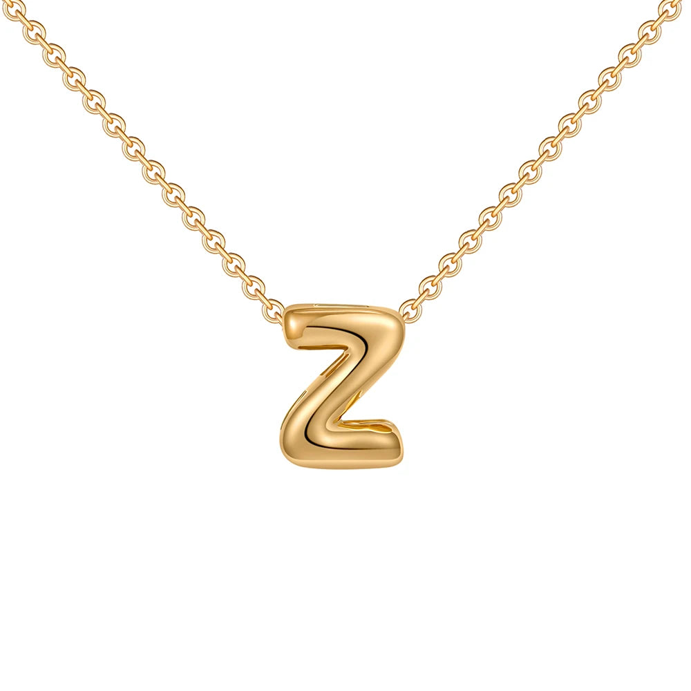 Mini Bubble Letter Necklace
