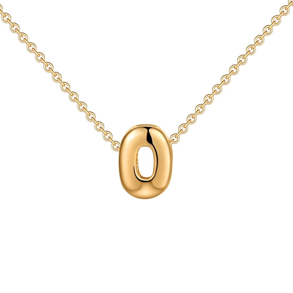 Mini Bubble Letter Necklace