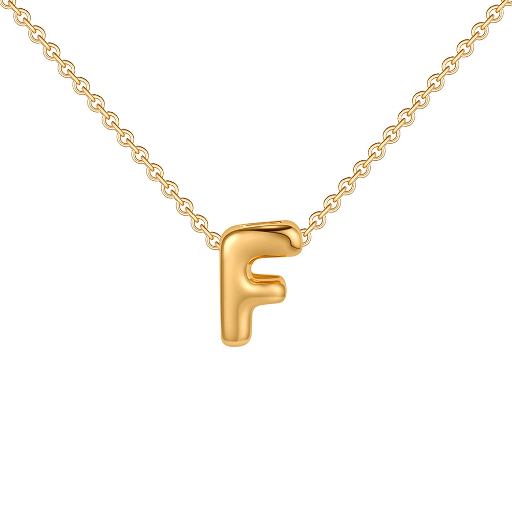 Mini Bubble Letter Necklace