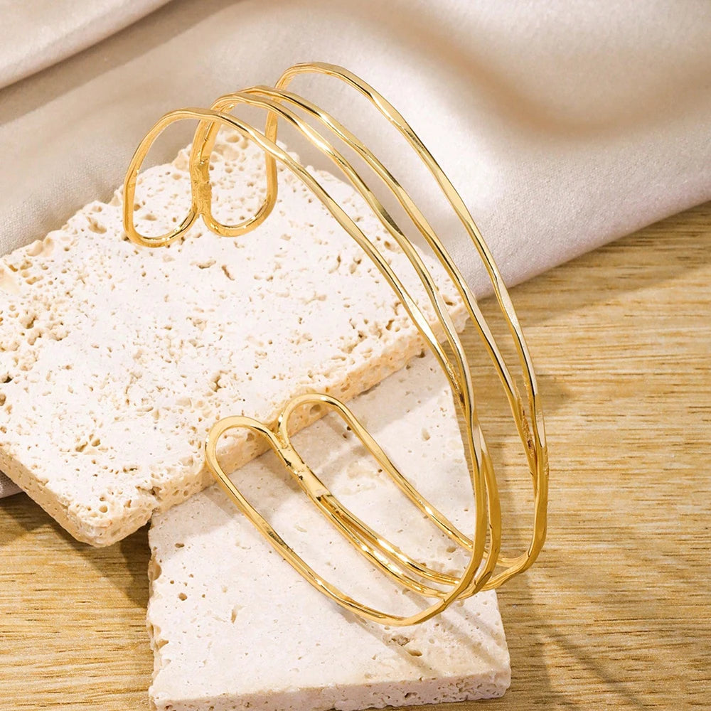 FTCY Adjustable Gold Arm Cuff Set