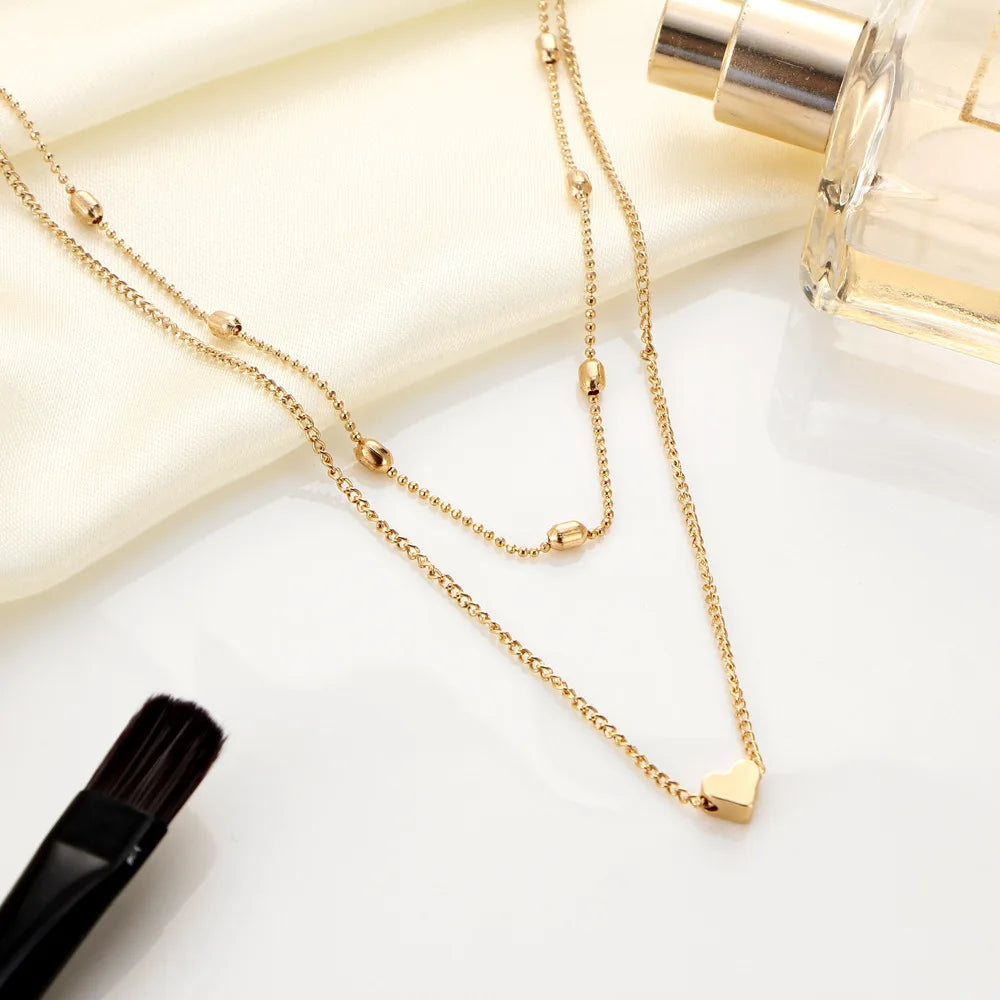 Layered Heart Necklace