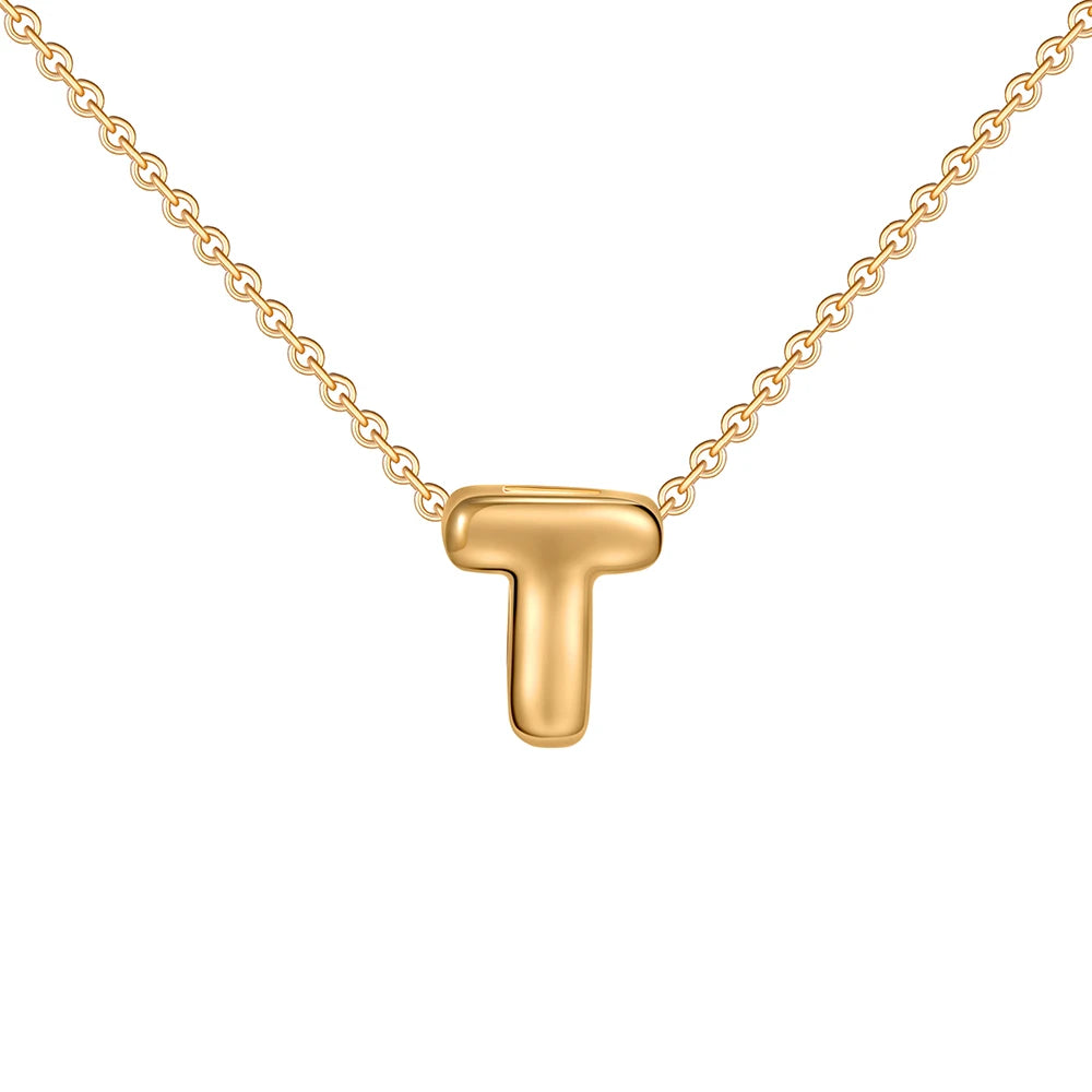 Mini Bubble Letter Necklace