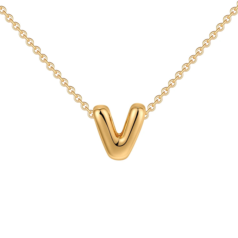 Mini Bubble Letter Necklace