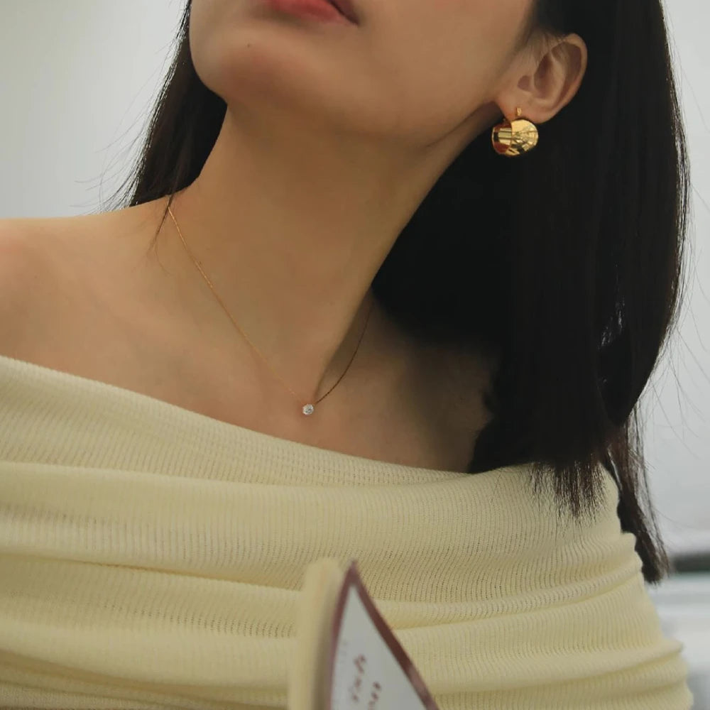 Dainty Zircon Charm Necklace