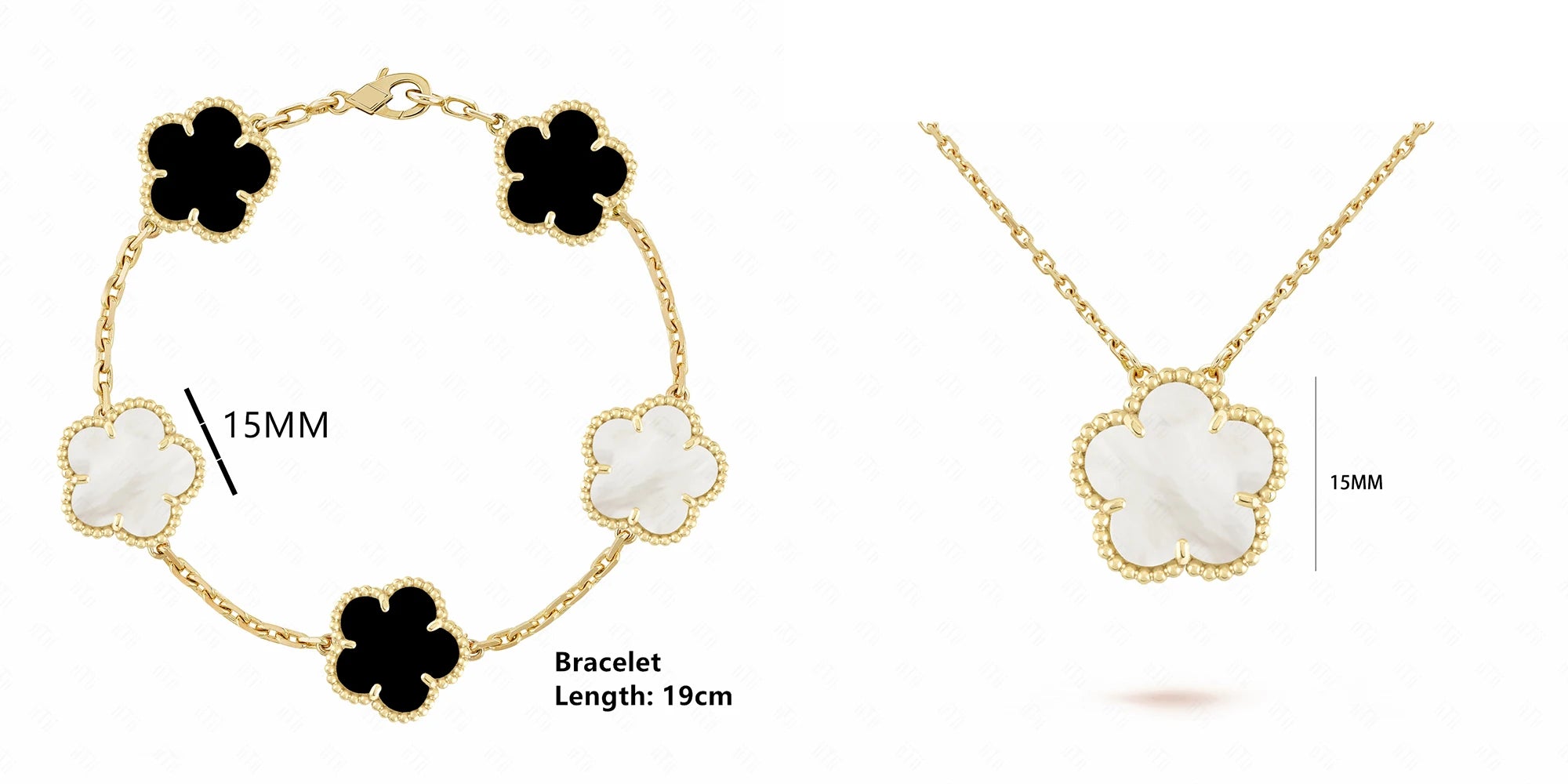 Natural Shell Flower Set – Necklace & Bracelet