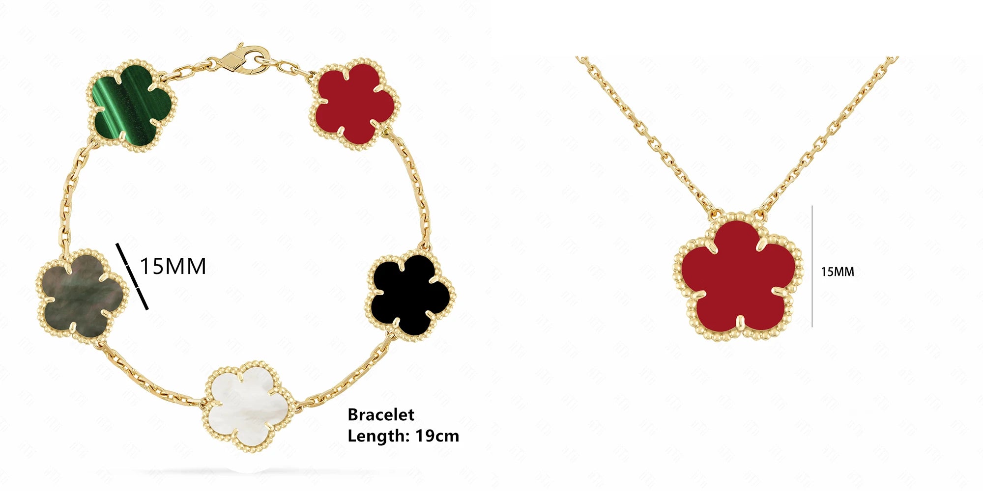 Natural Shell Flower Set – Necklace & Bracelet