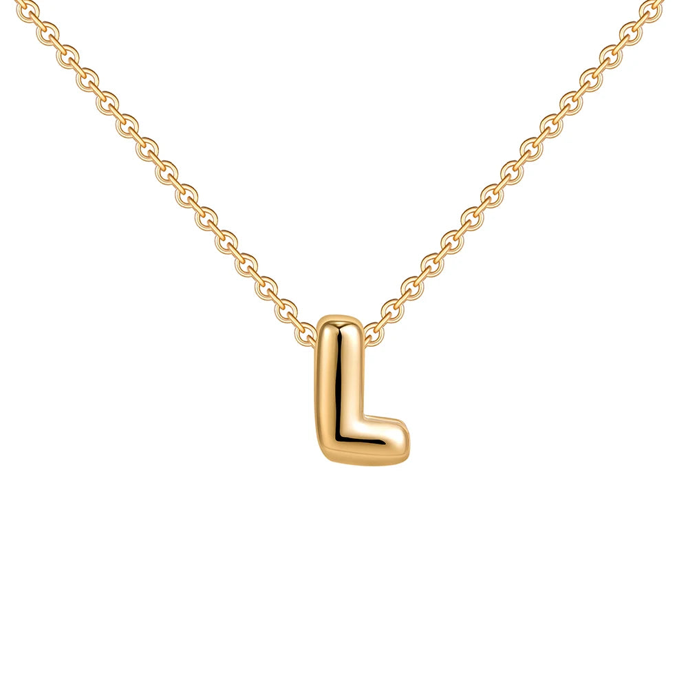 Mini Bubble Letter Necklace