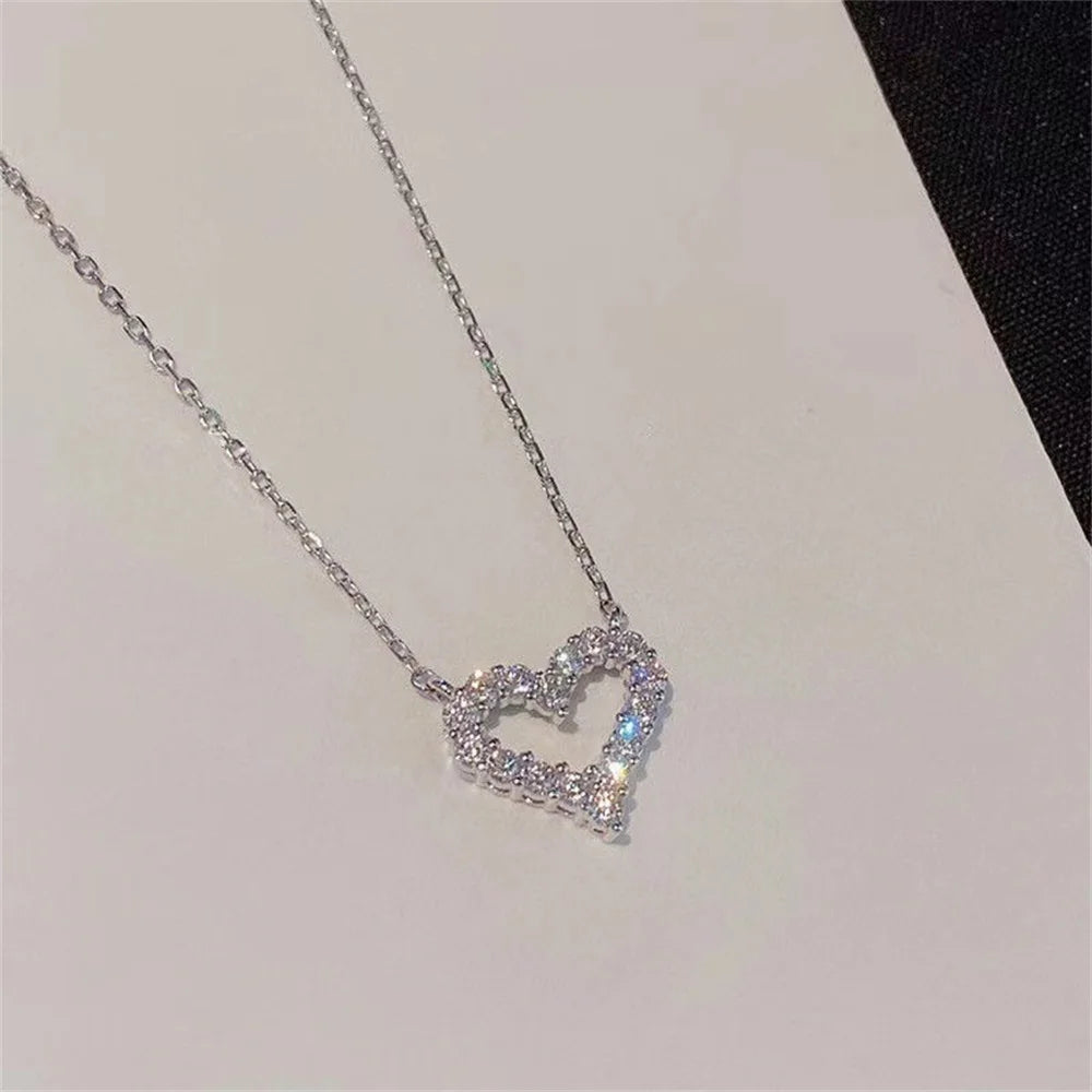 Hollow Love Pendant Necklace