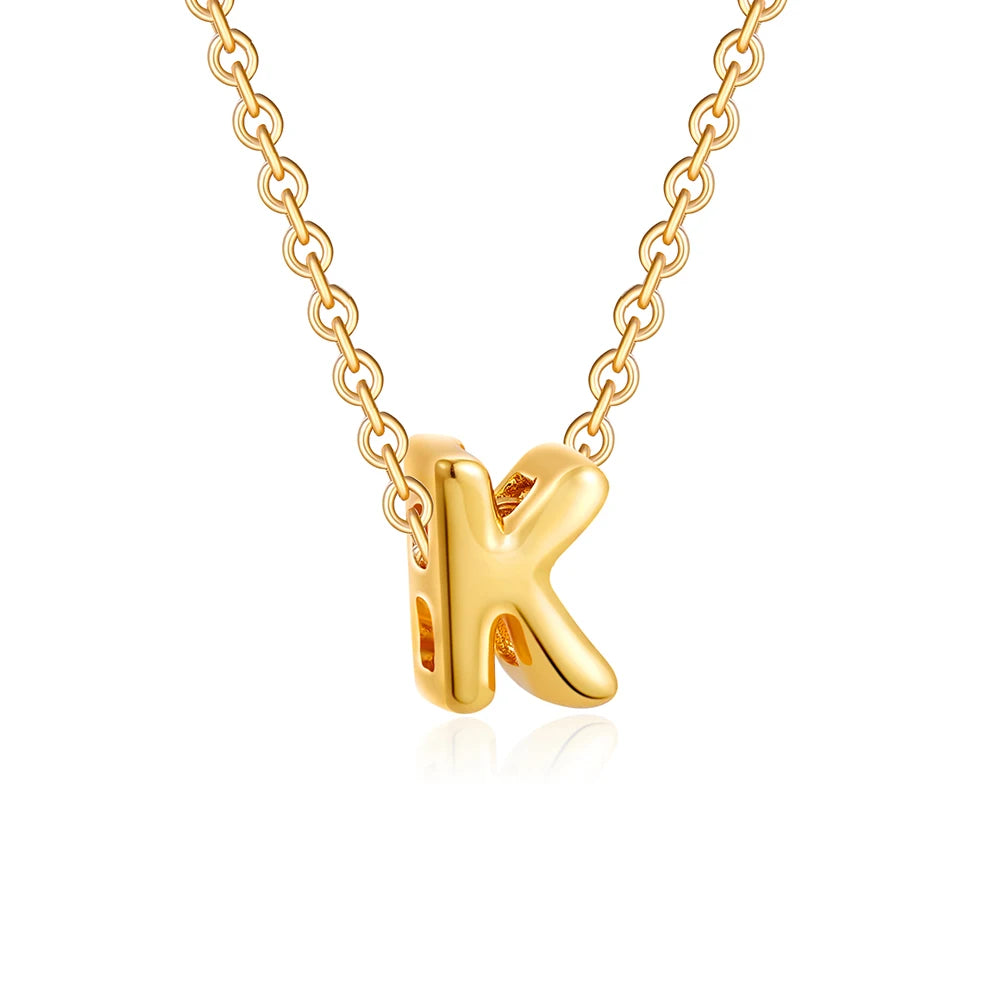 Mini Bubble Letter Necklace