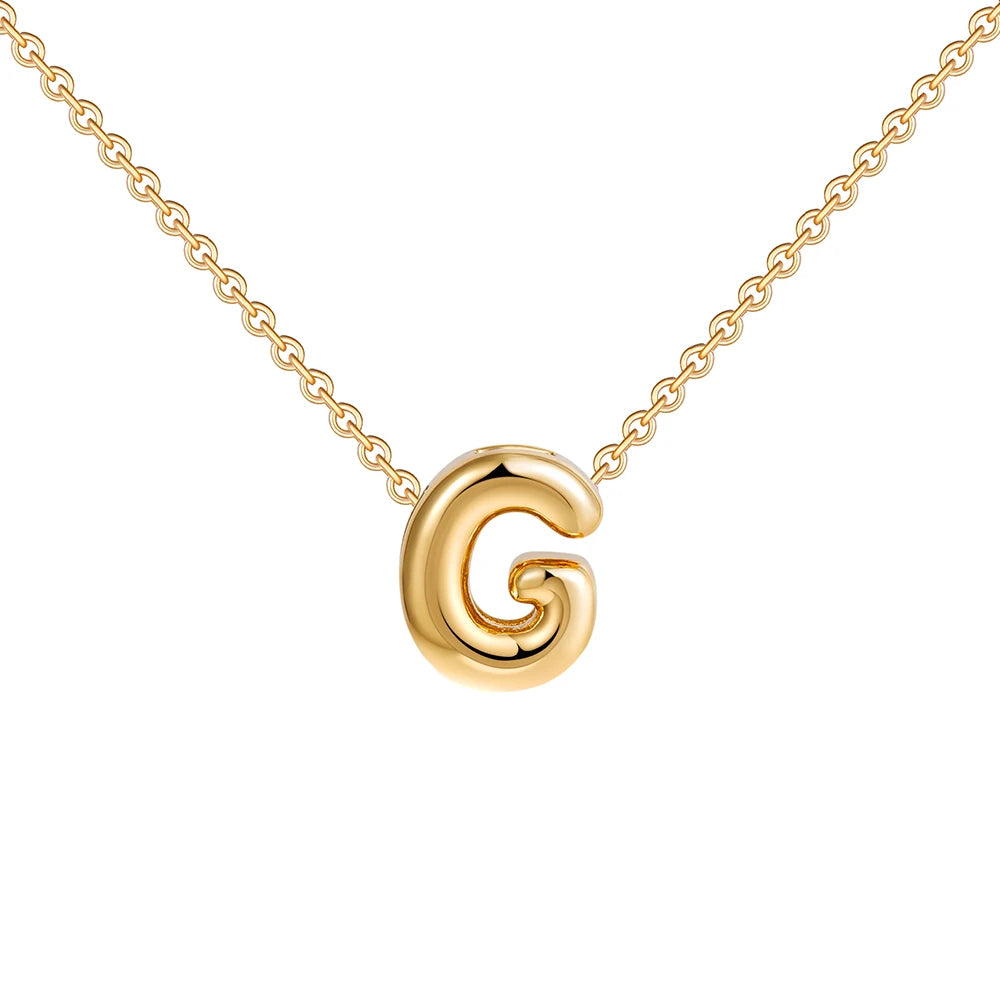 Mini Bubble Letter Necklace
