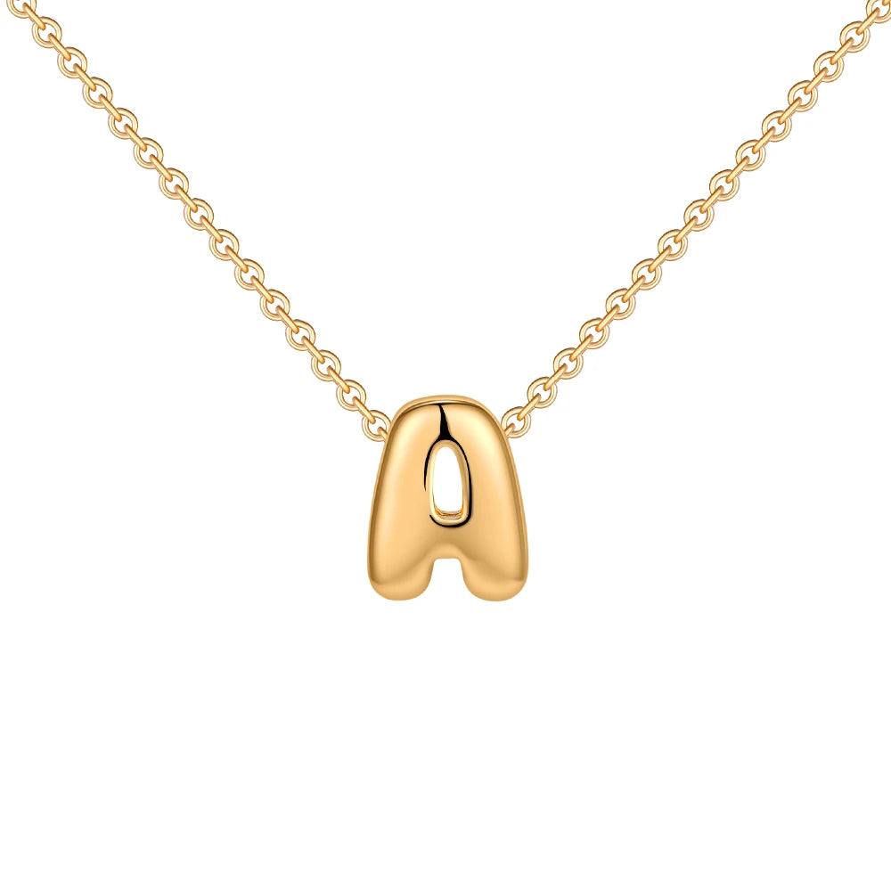 Mini Bubble Letter Necklace