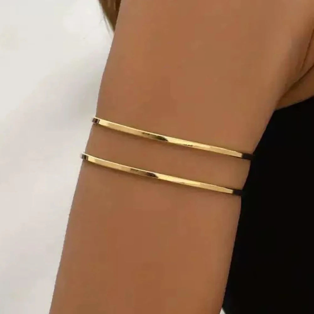 FTCY Adjustable Gold Arm Cuff Set