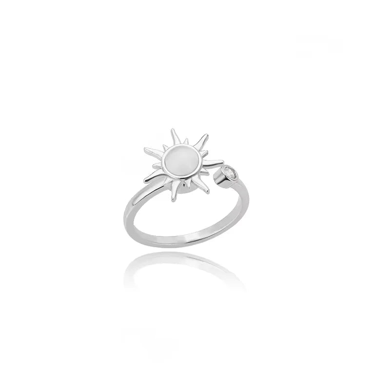Sun Pendant Anxiety Ring