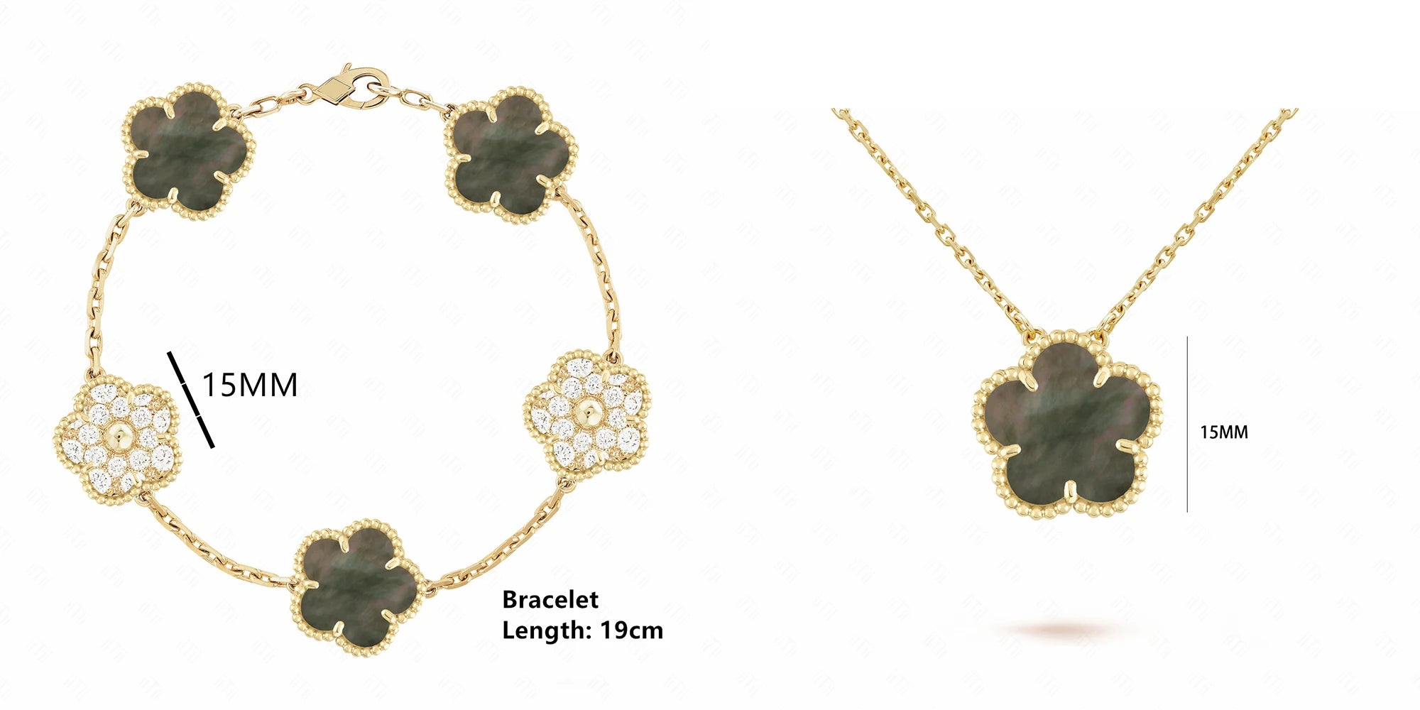 Natural Shell Flower Set – Necklace & Bracelet
