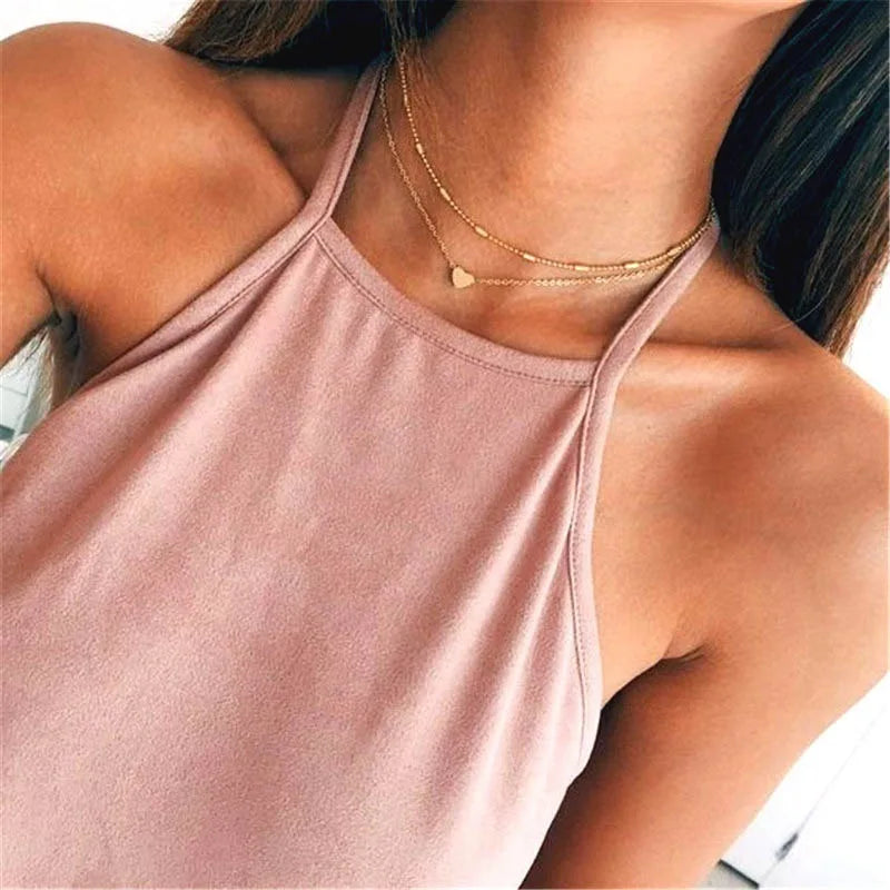 Layered Heart Necklace