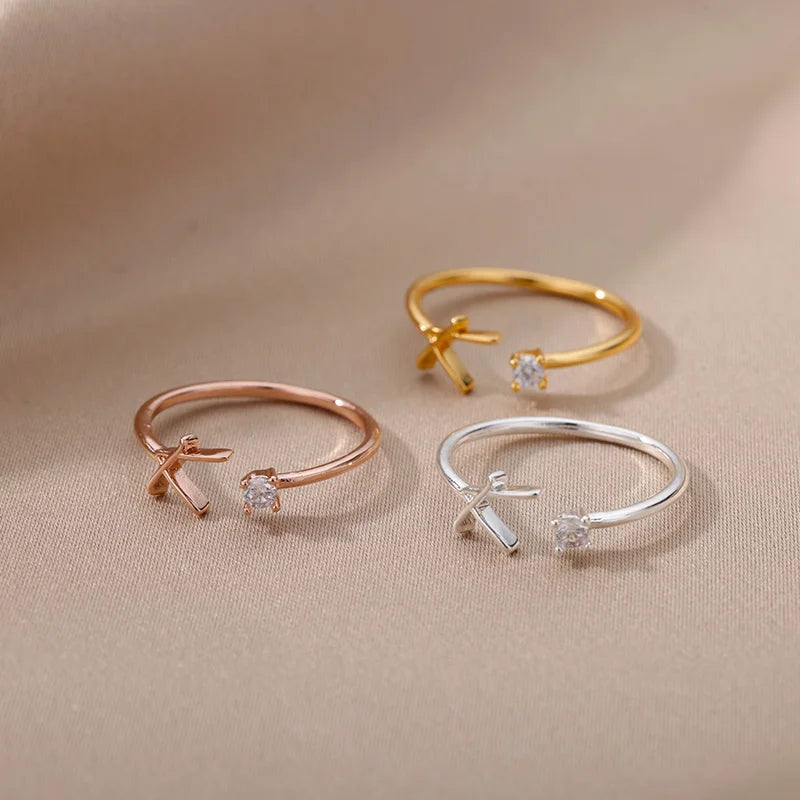 A-Z Initial Adjustable Ring