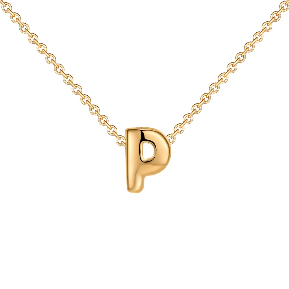 Mini Bubble Letter Necklace