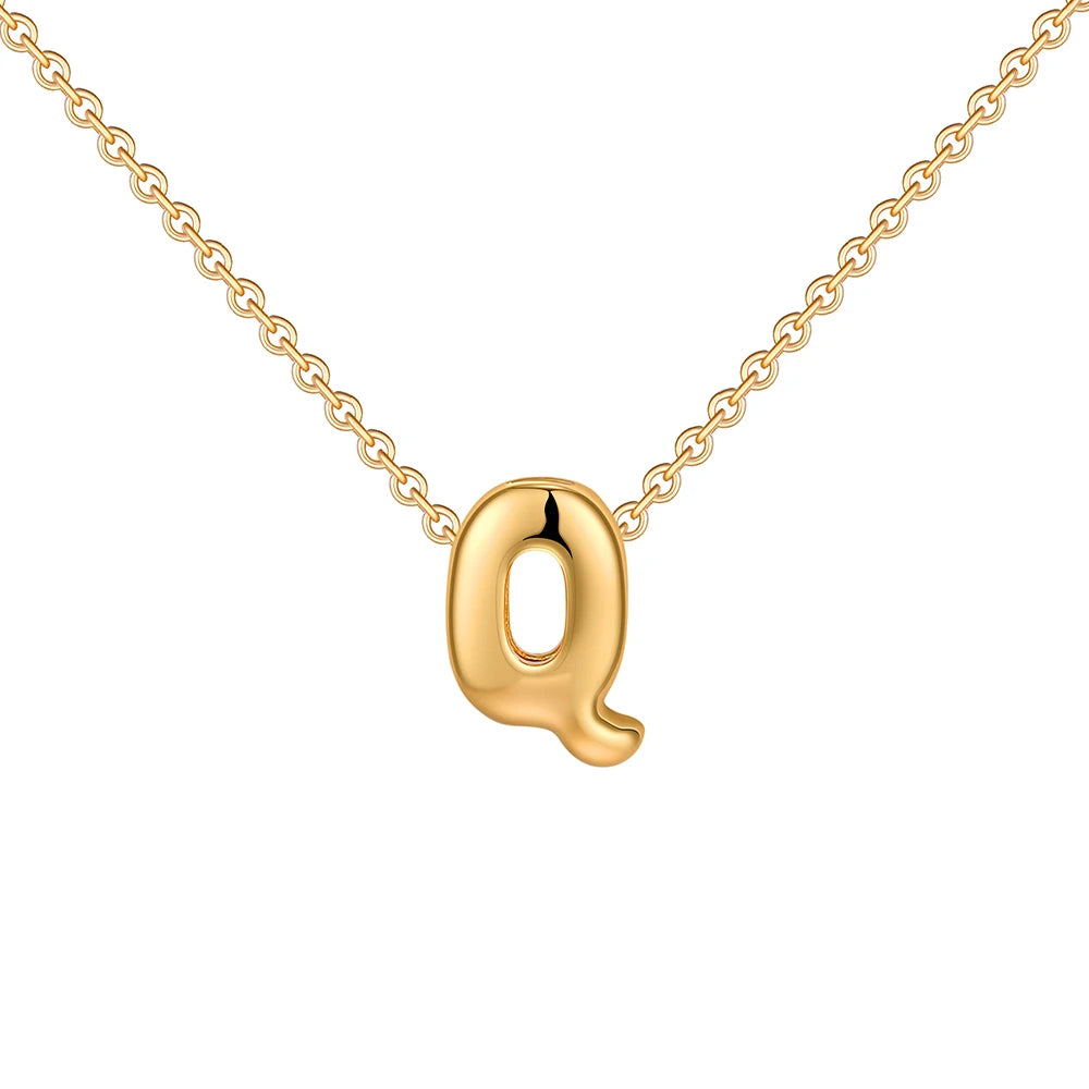 Mini Bubble Letter Necklace