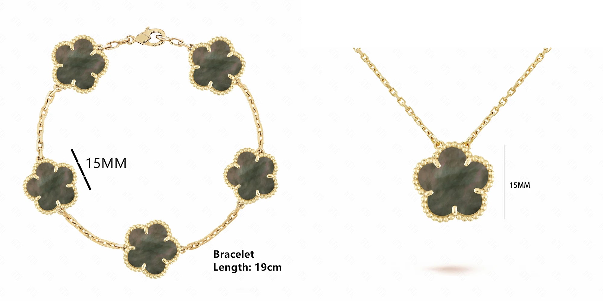 Natural Shell Flower Set – Necklace & Bracelet